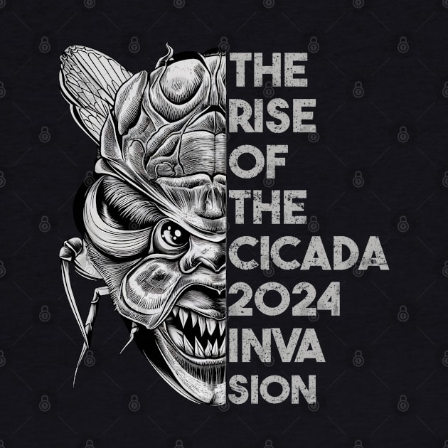 Cicada Invasion 2024 Rise of Cicadas Funny Entomologist Tee by NIKA13